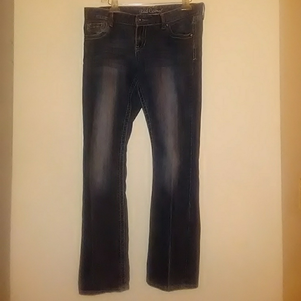 Ladies Red Camel Jeans 15
